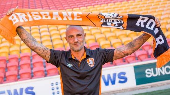 Marquee striker Massimo Maccarone arrives in Brisbane