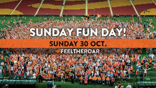This Sunday is ‘FUN DAY’ at Suncorp
